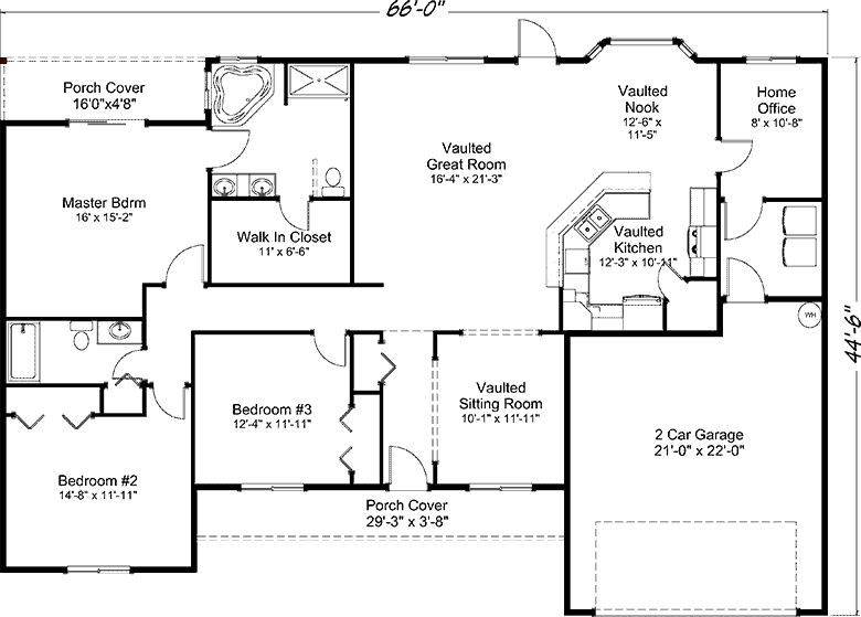 2035 Pacific Dunes - Floor Plan