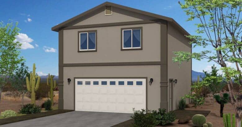 Plan 4 24 ft. x 32 ft. Garage