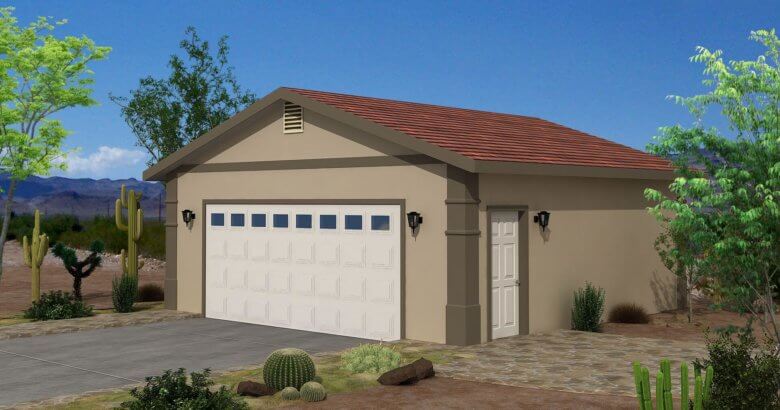 plan 1 24 ft. x 24 ft. Garage