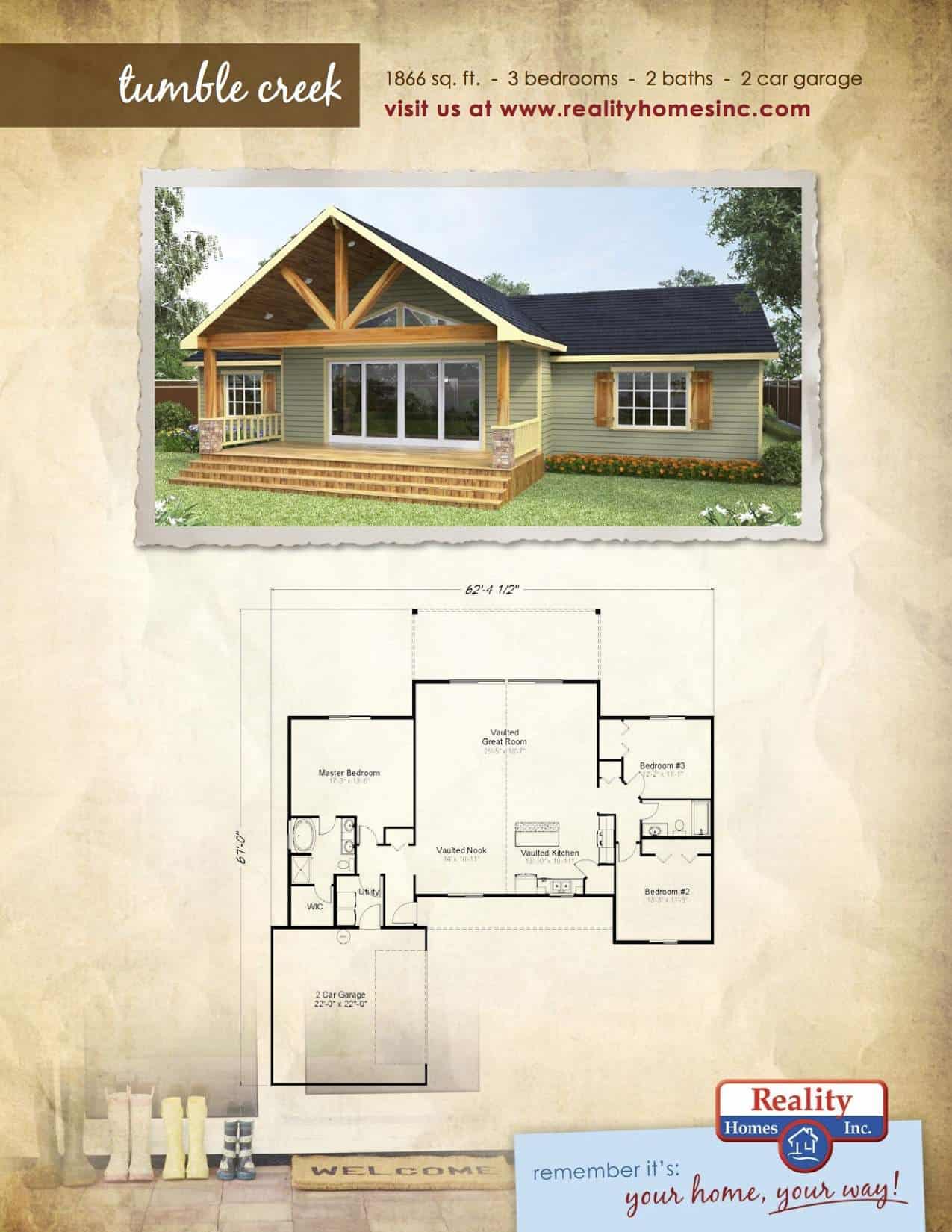 Tumble Creek Cabin Fairway Homes West Custom House Builders in Arizona